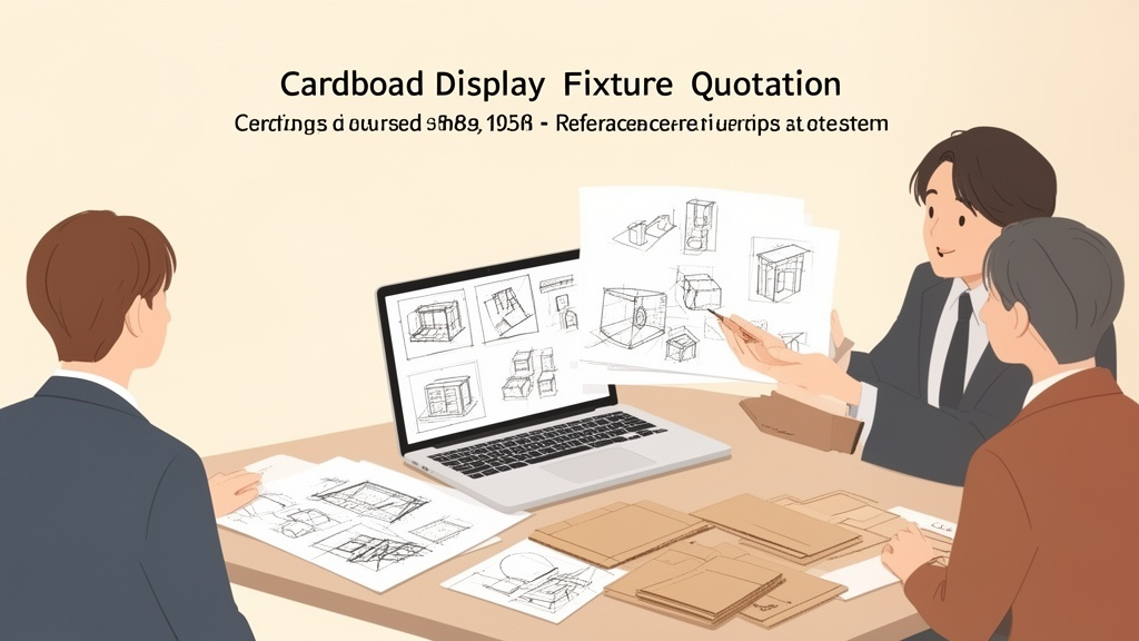 段ボール什器の作り方ステップ1