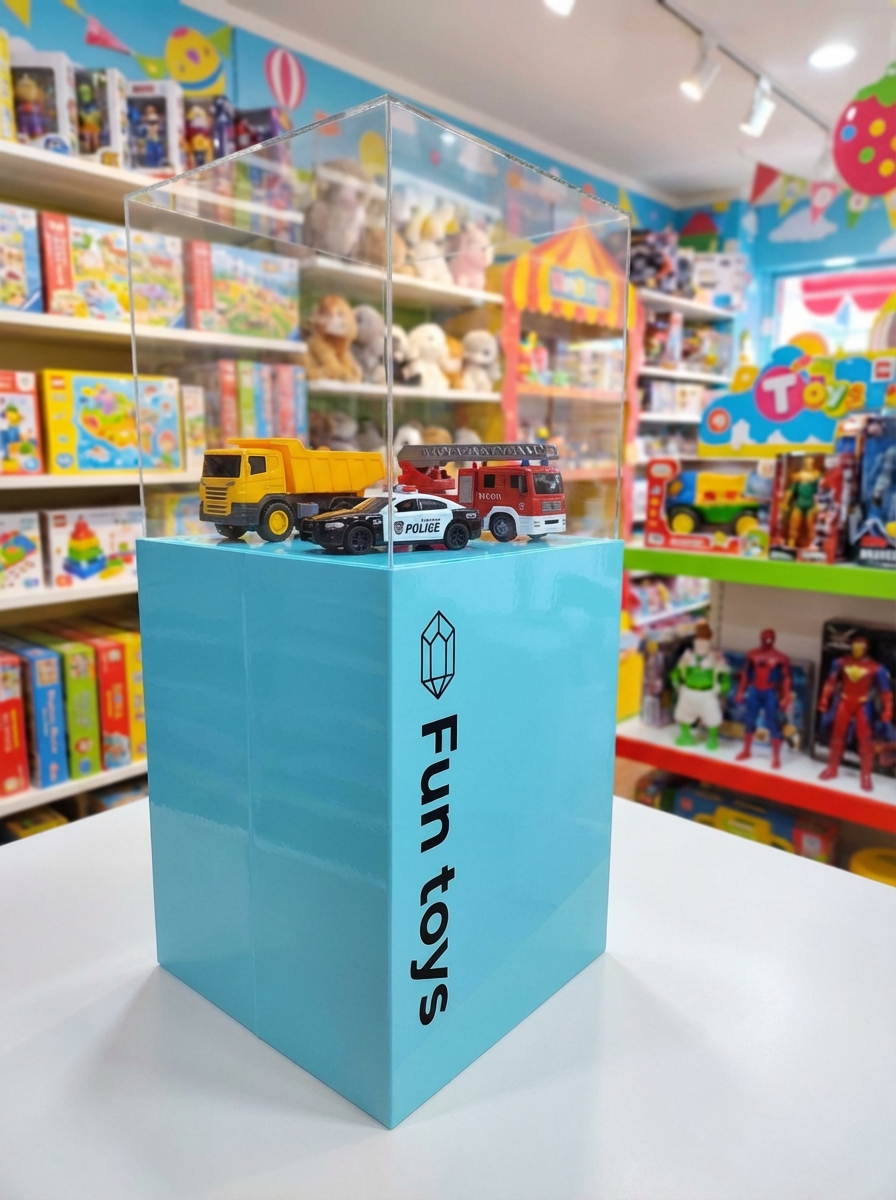 おもちゃを魅せる展示台