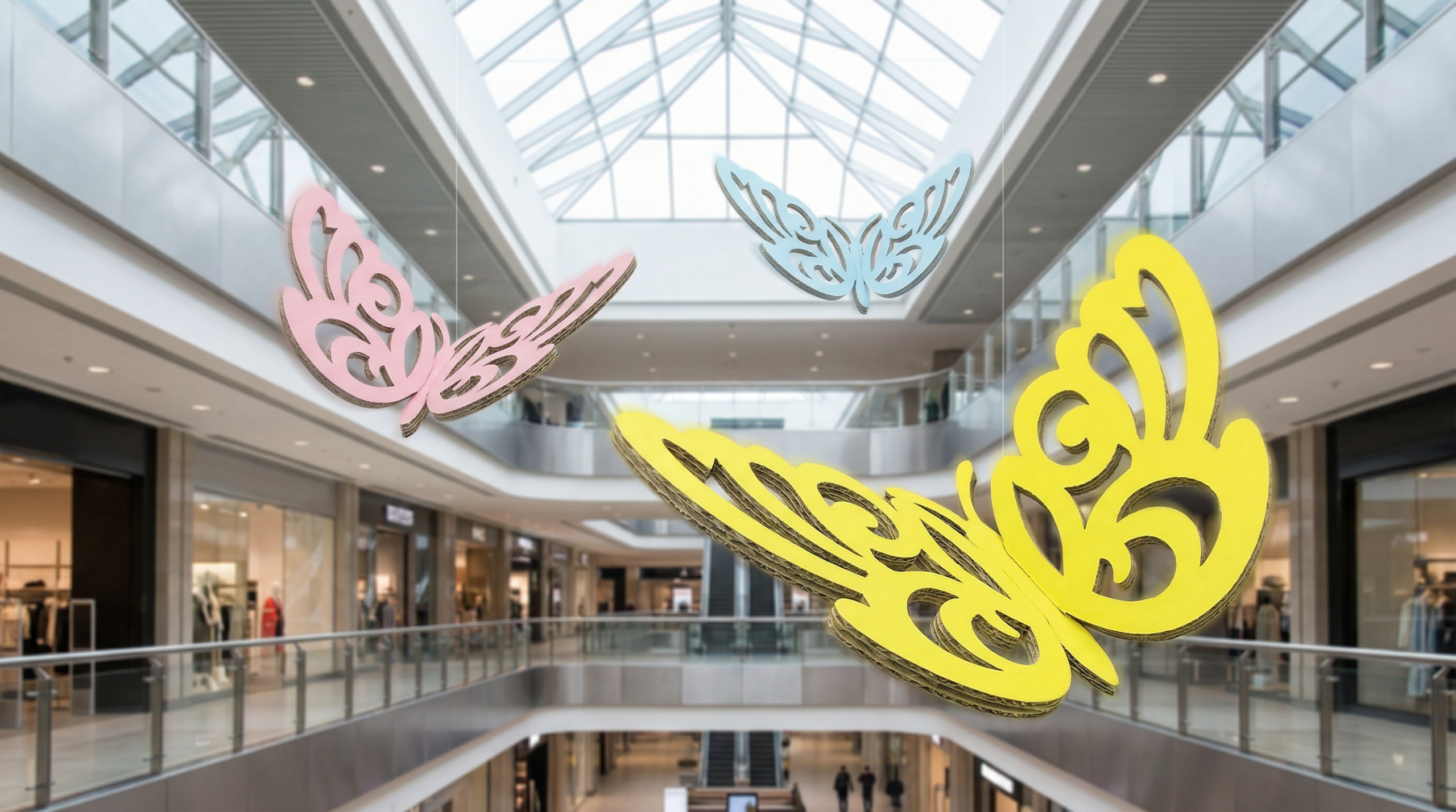 ダンボールの蝶々